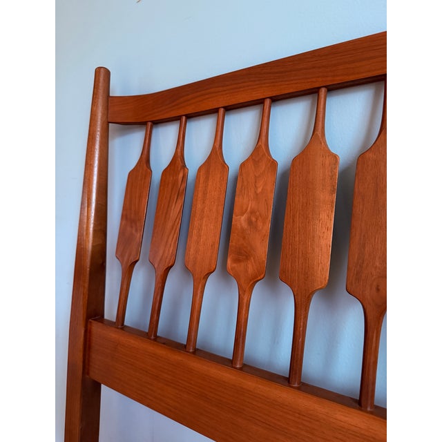 Drexel Declaration MCM Attributed to Kipp Stewart for Drexel“Declaration” Twin Headboard, Circa 1956 For Sale - Image 4 of 7