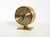 Beautiful, rare, round, original 1960s battery-operated brass table clock by Schatz. The original clockwork is still...