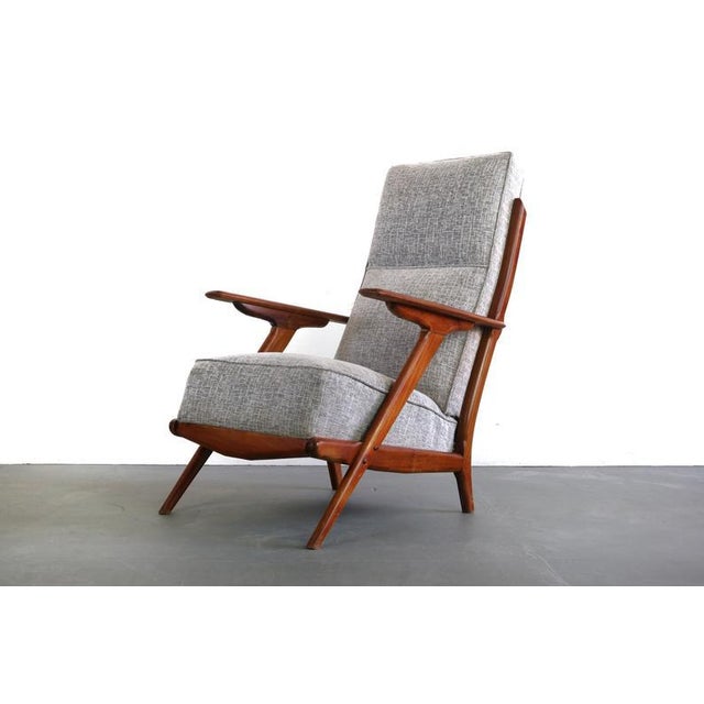 High Back Mid Century Modern Lounge Chair Chairish