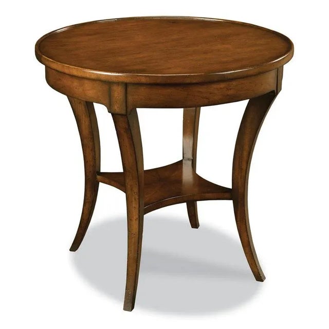 Transitional Renee Side Table in Brown For Sale - Image 3 of 3