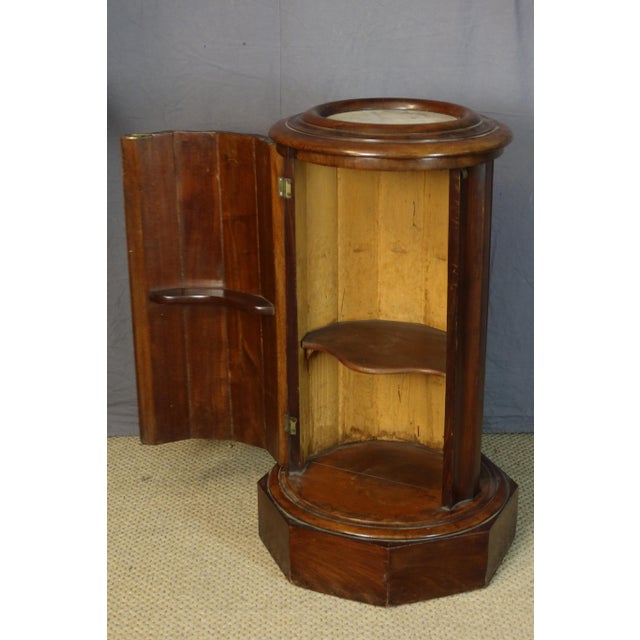 Wood 19th Century Mahogany Side Table with Door For Sale - Image 7 of 8