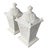 This striking pair of vintage cast stone garden lanterns perfectly captures the elegant, resort-style aesthetic of classic...