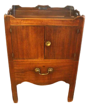 Circa 1765-1780 English George III Period Bedside Commode Table