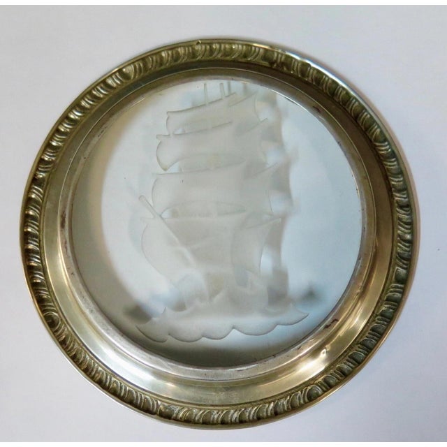 Vintage Frank M. Whiting & Co. Sterling & Glass Coasters For Sale - Image 12 of 12