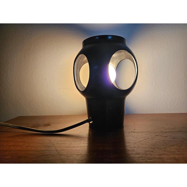 Mid-Century Space Age Ceramic Table Lamp, 1970s For Sale - Image 13 of 16