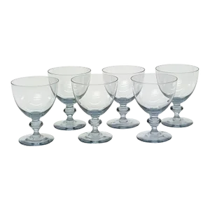 Cool Silver Grey Bernadette Wine Glasses by Kosta Boda - Set of 6