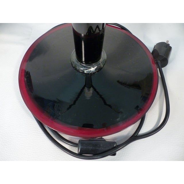 Black Vintage Murano Glass Lamp by Gae Aulenti, 1960s For Sale - Image 8 of 15