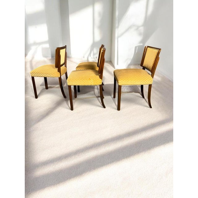 German Modern Mahogany Chairs, 1930, Set of 4 For Sale - Image 6 of 10