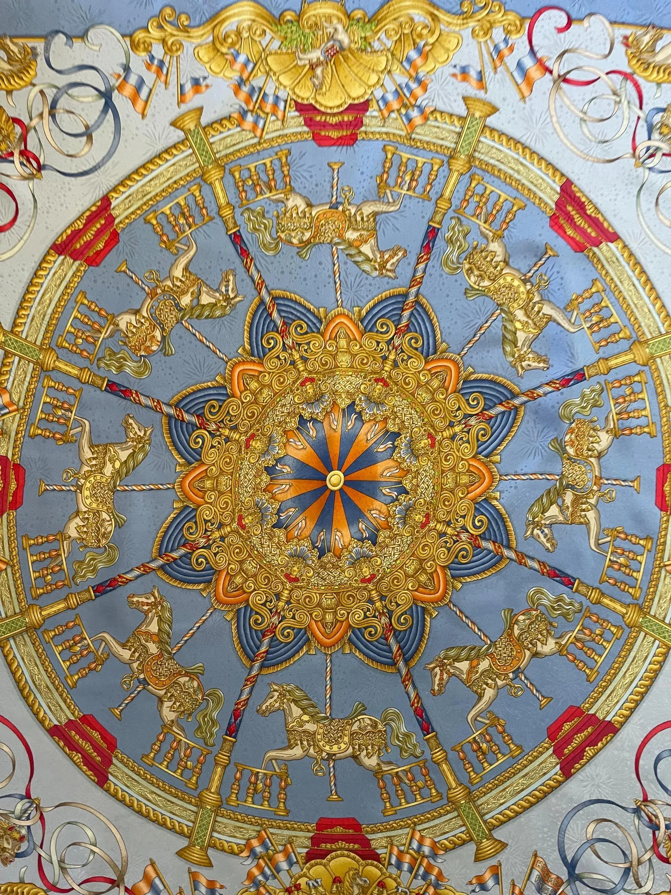 Hermès Scarf “Luna Park” 1993 | Chairish