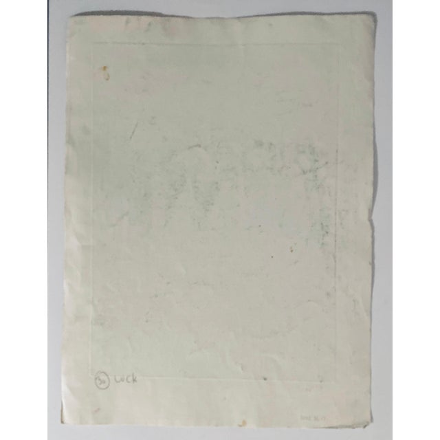 Late 20th Century Dora Szampanier, Etching of destroyed synagogue - Luck, Poland For Sale - Image 5 of 6