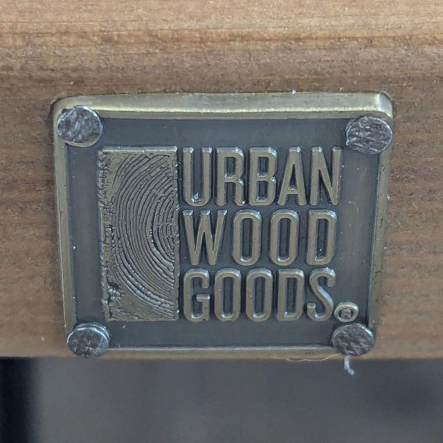 Wood Urban Wood Goods Urban Loft Black and Brass Dining Table For Sale - Image 7 of 7