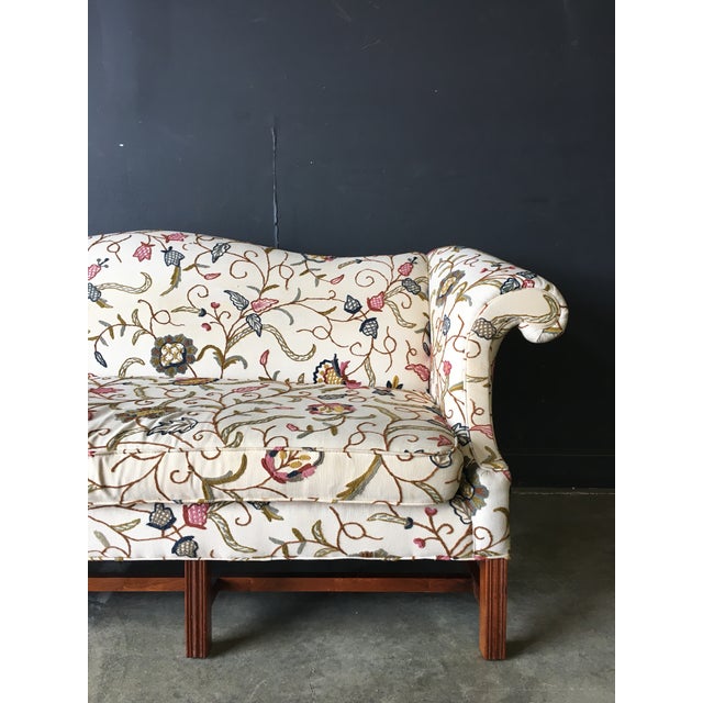 Vintage Baker Furniture Co. Crewel Sofa Chairish