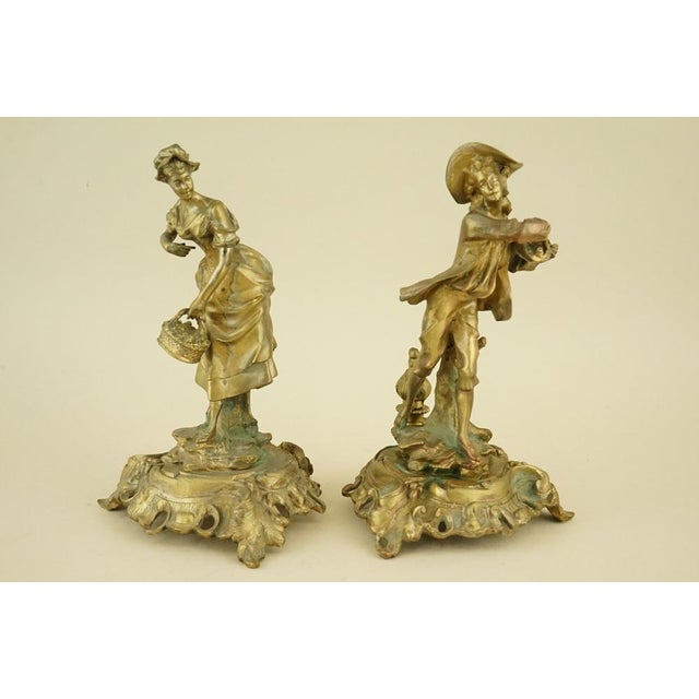 MEASUREMENTS: Man: Height: 20.7 cm; Width: 12.5 cm; Depth: 13 cm; Woman: Height: 20.5 cm; Width: 12.5 cm; Depth: 12.5 cm...