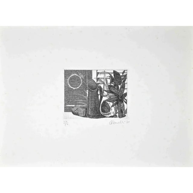 Modern Armando Buratti, Still Life with Jug, Etching, 1970s For Sale - Image 3 of 3