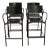 1980s Vintage Carlo Bertoli Segis Breeze Bar Chairs- Set of 4 For Sale