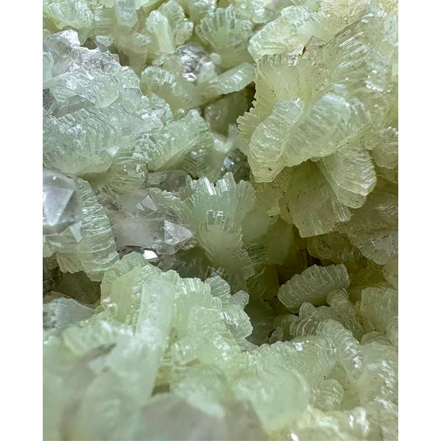 Contemporary Prehnite and Quartz Specimen by Stillmantle For Sale - Image 3 of 3