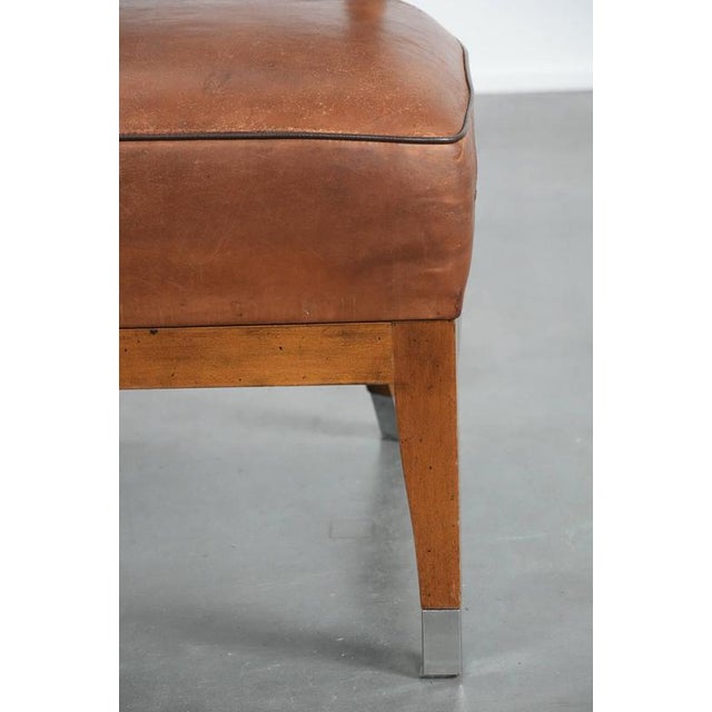 Vintage Cocktail Chair in Sheepskin For Sale - Image 10 of 16