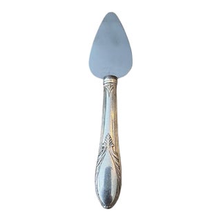 Antique Web Sterling Silver Handled (Stainless Blade) Cheese Server. No Monogram. For Sale