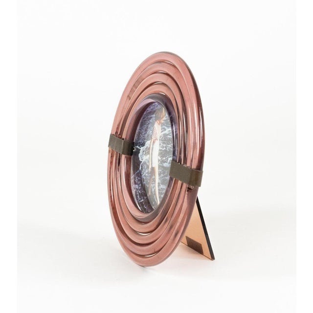 Mid-Century Modern Picture Frame in Acrylic and Brass by Ferdinando Loffredo, Italy, 1970s For Sale - Image 11 of 14