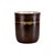 Dressage Waste Basket Moka- Gold, Villari Home Couture, Made in Italy. The perfect embodiment of Mid-Century modern style...
