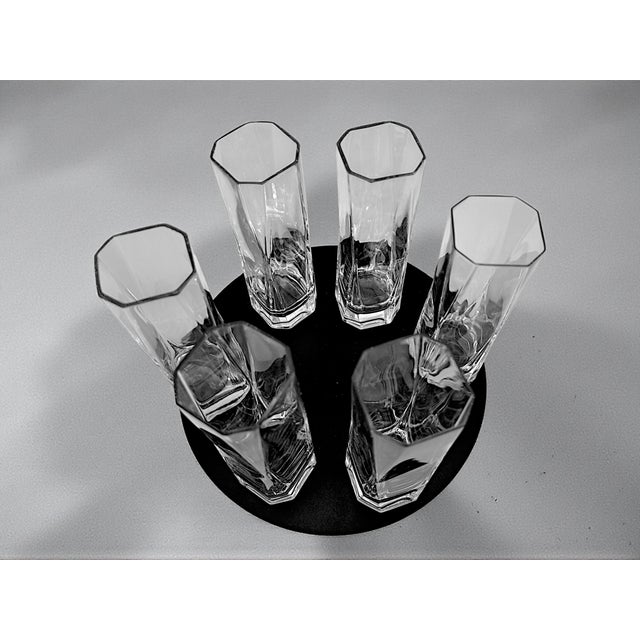 Vintage Crystal Shot Glasses by Cini Boeri for Arnolfo Di Cambio, 1970s, Set of 6 For Sale - Image 10 of 10