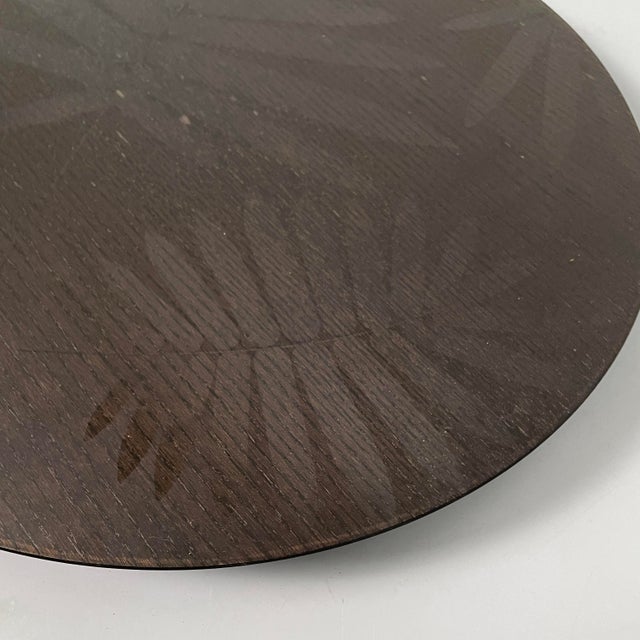 Italian Modern Rotating Plate in Wood, 1990s For Sale - Image 6 of 10