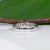 Silver Diamond Estate Band With 9 Earth-Mined Diamonds in Solid 14k Gold, Size 6.75 For Sale - Image 8 of 8