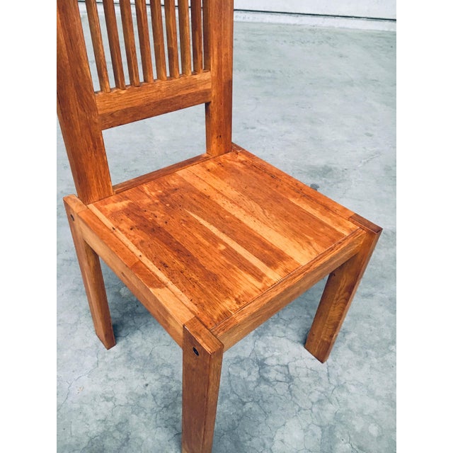Postmodern Teak Side Chair, France, 1990s For Sale - Image 13 of 18