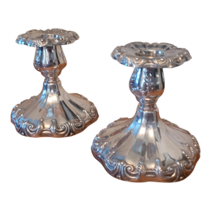 Reed and Barton Silver Plated Candlesticks - Pair