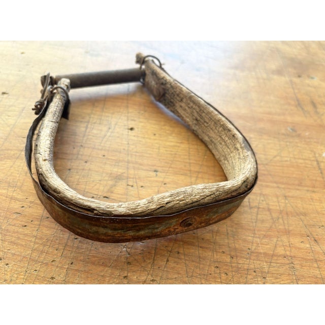 Brown 1880s Antique Western Horse Saddle Stirrup, Single For Sale - Image 8 of 8