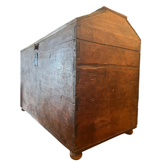 Monumental French Provincial Chest or Blanket Coffer, Early 1700s For Sale - Image 9 of 12