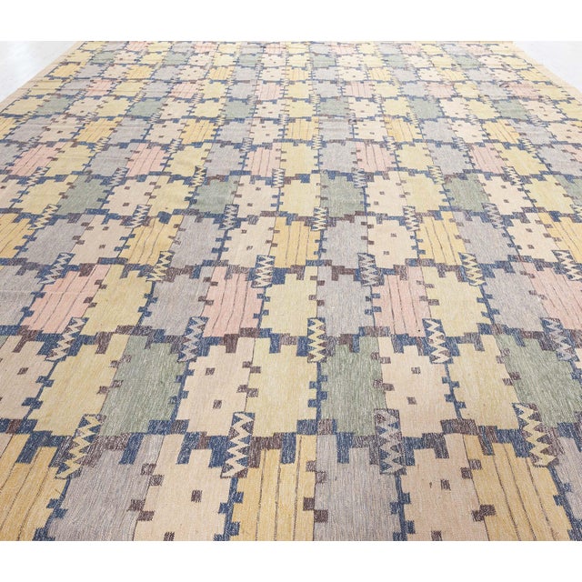 Mid-Century Modern Modern Swedish Flat Weave Rug by Doris Leslie Blau For Sale - Image 3 of 8