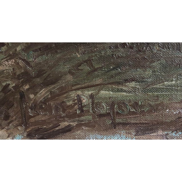 Modern Jean Hoyoux, Les Eaux-Chaudes, Oil on Canvas For Sale - Image 3 of 9