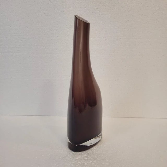 Glass Vintage Swedish Okkso Vase in Glass from Ikea, 1990s For Sale - Image 7 of 11