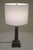 1960s Art Deco Revival Modern Obelisk Column Black Portoro Marble Table Lamp For Sale - Image 9 of 12