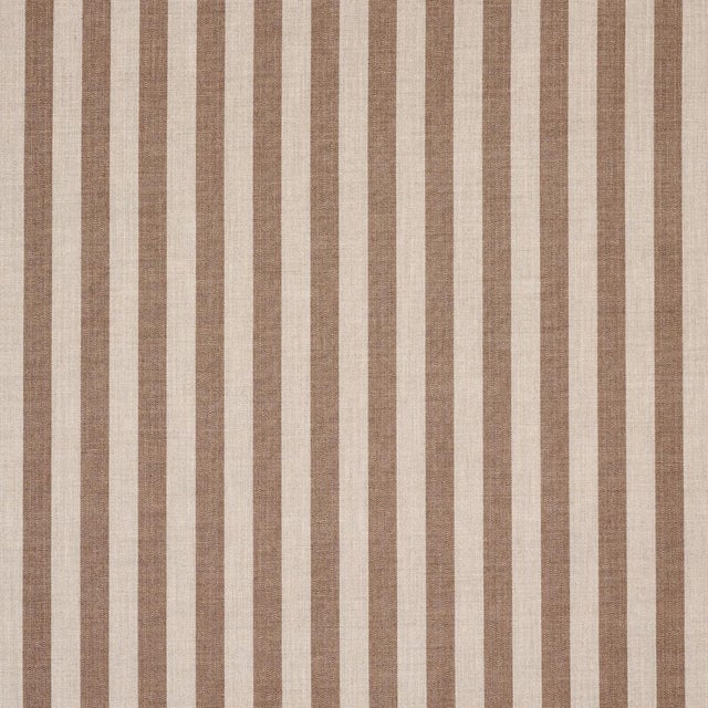 Contemporary SAMPLE - Schumacher Hanson Indoor/Outdoor Stripe Fabric In Flax For Sale - Image 3 of 4