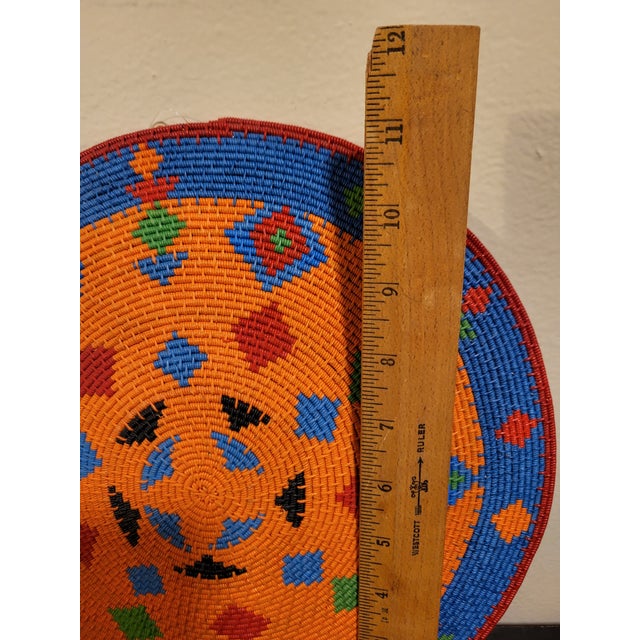 Late 20th Century African Flat Basket For Sale In San Francisco - Image 6 of 7