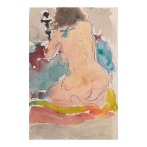 'Kneeling Nude' by Victor Di Gesu, Paris, Louvre, Académie Chaumière, California, Los Angeles County Museum of Art, San Francisco Art Association