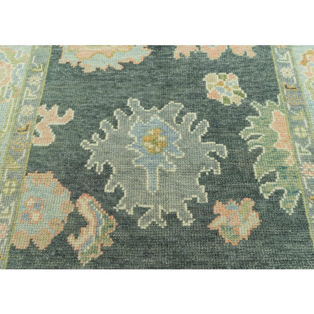 Turkish Turkish Oushak Rug 4'x 6'3" #19009 For Sale - Image 3 of 8