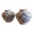 Vintage Large French Clay Crackle Glaze Set of 2 Pots Urn Vase For Sale