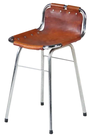Bar Stool attributed to Charlotte Perriand for Les Arcs, France, 1970s