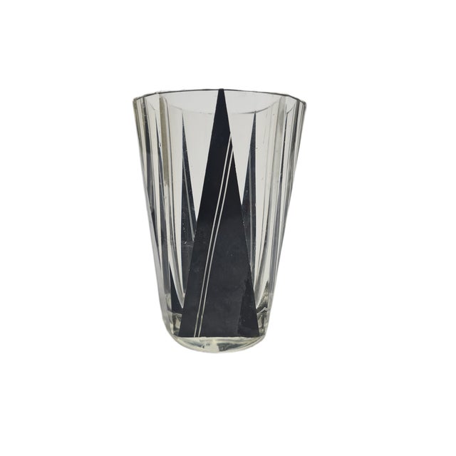 Glass Art Deco Glass Carafe from Karel Palda, Czechoslovakia, 1930s For Sale - Image 7 of 16