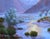 1970s Vintage Sunset Landscape Painting, Oil on Canvas, Signed by Leyette Edens For Sale - Image 5 of 8