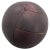 Animal Skin Vintage Mahogony Leather Medicine Ball, 1930s For Sale - Image 7 of 7