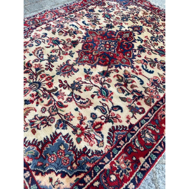 Vintage Najaf Abad Rug, 1980s For Sale - Image 10 of 18