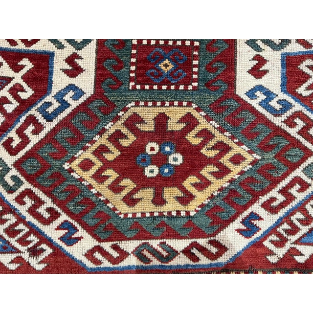 Fine Antique Sevan Kazak Rug 5’5” X 7’9” For Sale In New York - Image 6 of 9