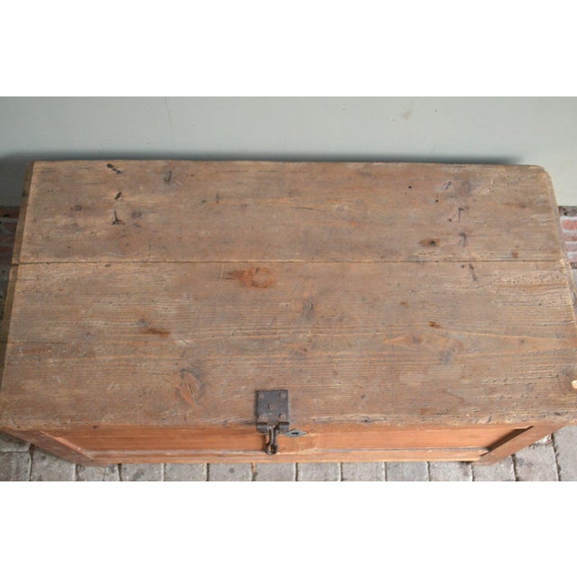 Antique Pine Blanket Chest For Sale - Image 5 of 7