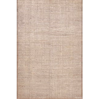 Light Cream Minimalist Modern Soft Wool Pile Modern Rug For Sale