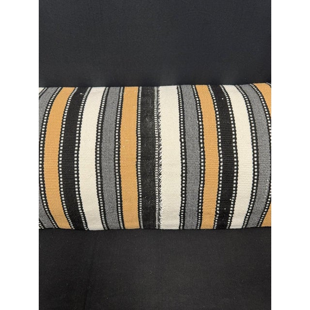 Contemporary Turkish Hemp Pillow Cushion Natural Beige Brown Cushion Cover 14"x45" For Sale - Image 3 of 4