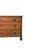 Elegant low walnut dresser with three drawers. The hand-crafted legs lend a sleek, refined feel to the frame, creating a...